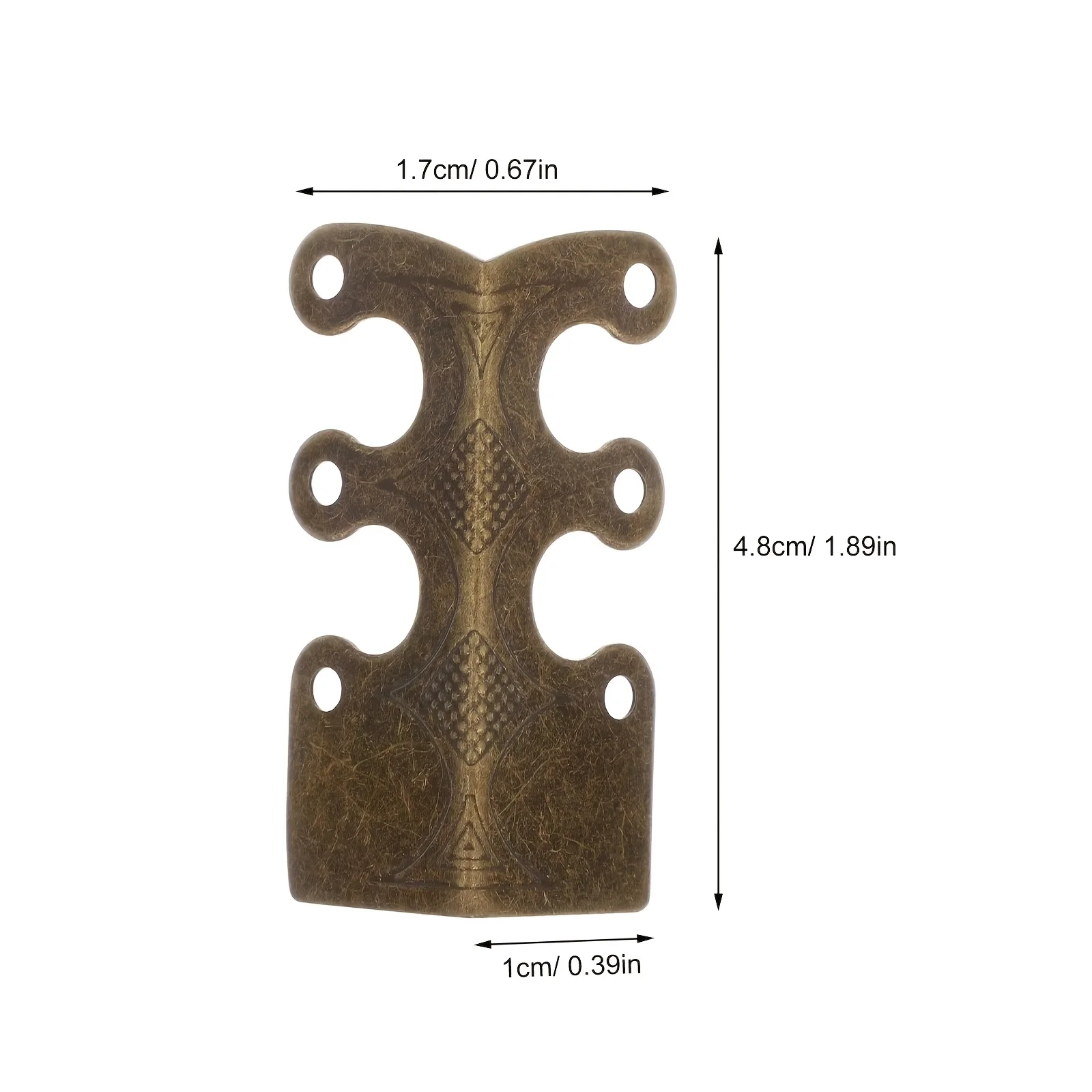 4Pcs Corner Bracket Corner Protectors Vintage Metal Corner Protector For Woodworking Furniture Hardware Cabinet Home Décor