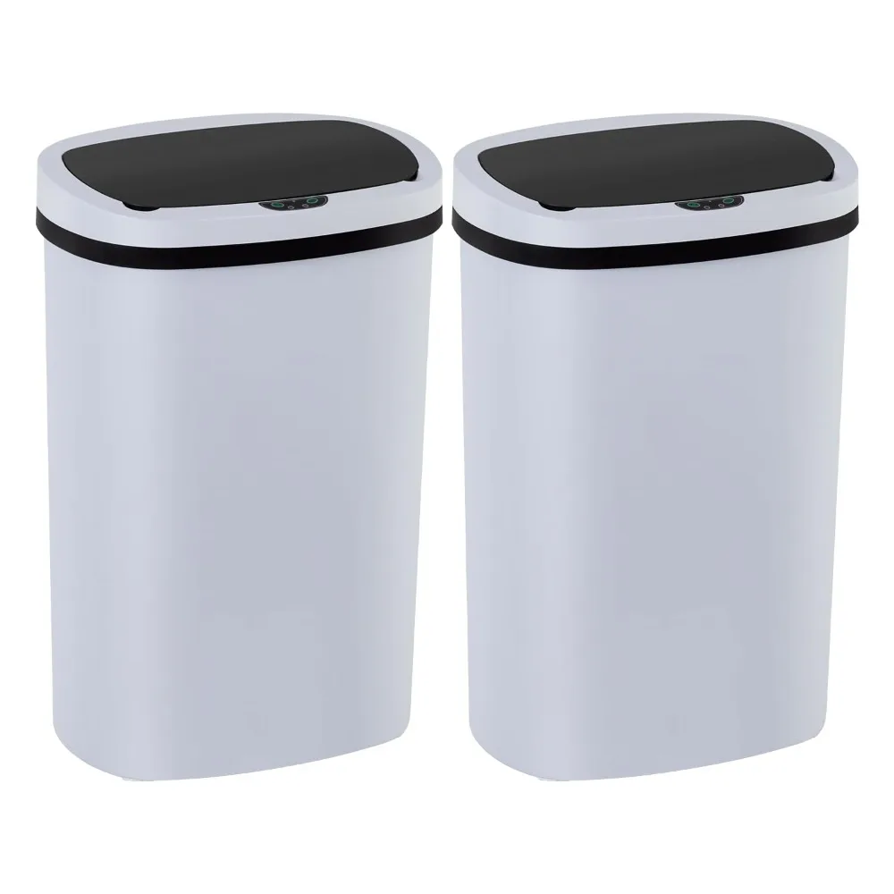 

13 Gallon Trash Can Kitchen Trash Can Automatic Garbage Can with Lid Touch Free High-Capacity Motion Sensor for Home Kitchen