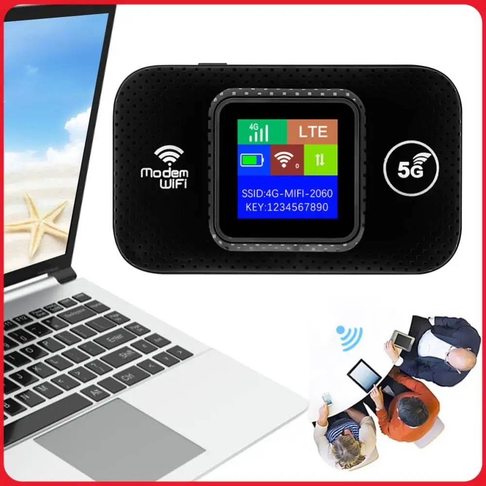 

4G LTE Wireless Internet Router Wireless WiFi Router 150Mbps Hotspot Portable WiFi Device Plug Play Smart WiFi Router for Travel