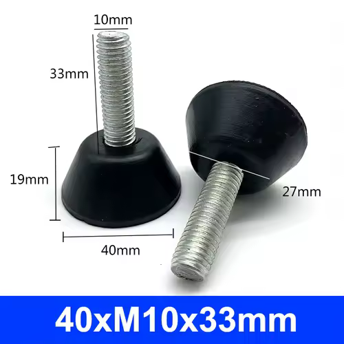 Rubber Adjustable Feet Pad With Screw M6 M8 M10 Table Chair Balck Leveling Foot Pad Furniture Leg Anti-shock Protections - Image 30