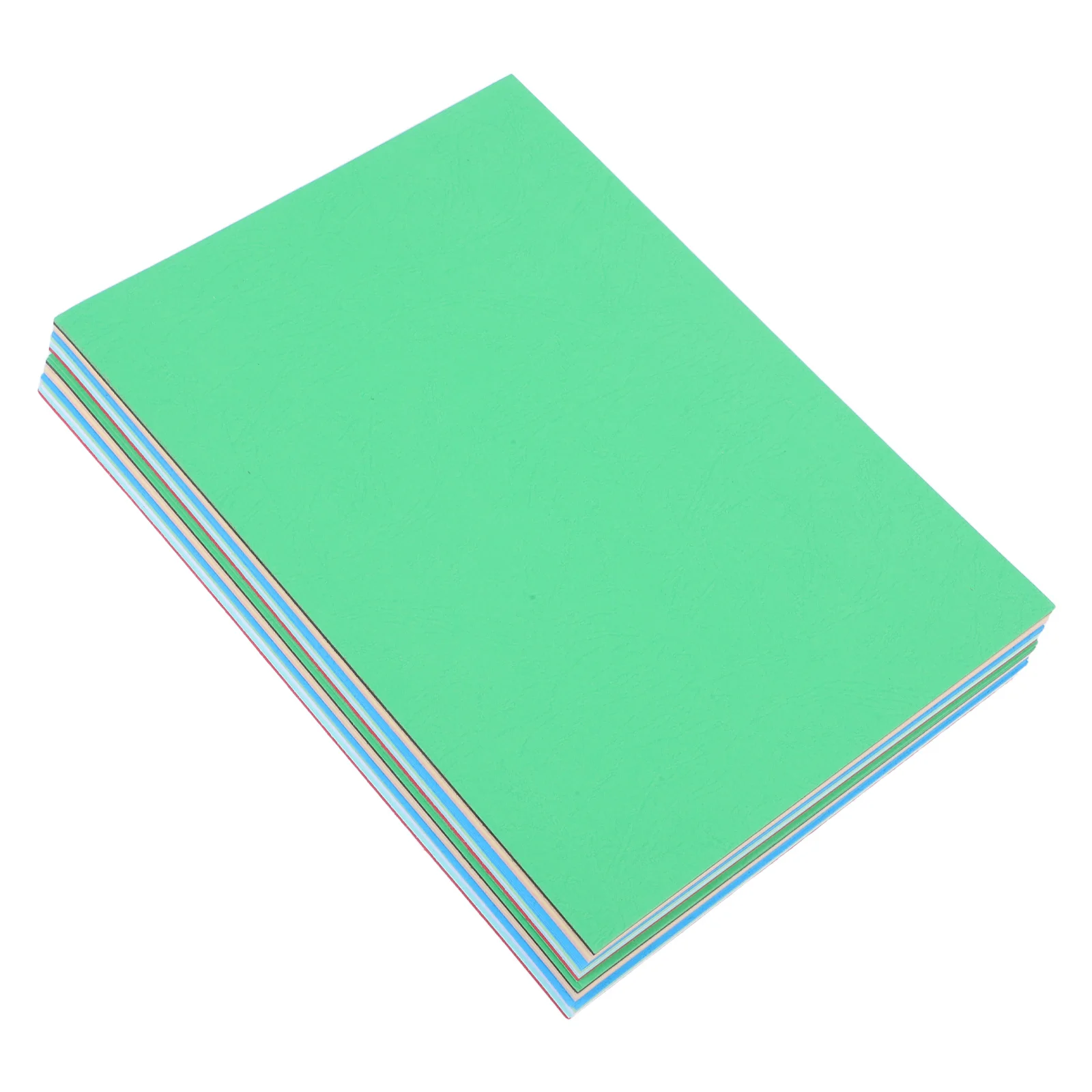 

100Pcs A4 Colorful Faux Texture Paper Binding Cover Ideal for School Reports Business Proposals Projects Versatile