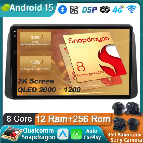 Car Radio Android 15 For Chrysler Grand Voyager 5 for Dodge Grand Caravan 2011-2020 GPS Carplay Multimedia Player Navigation DSP