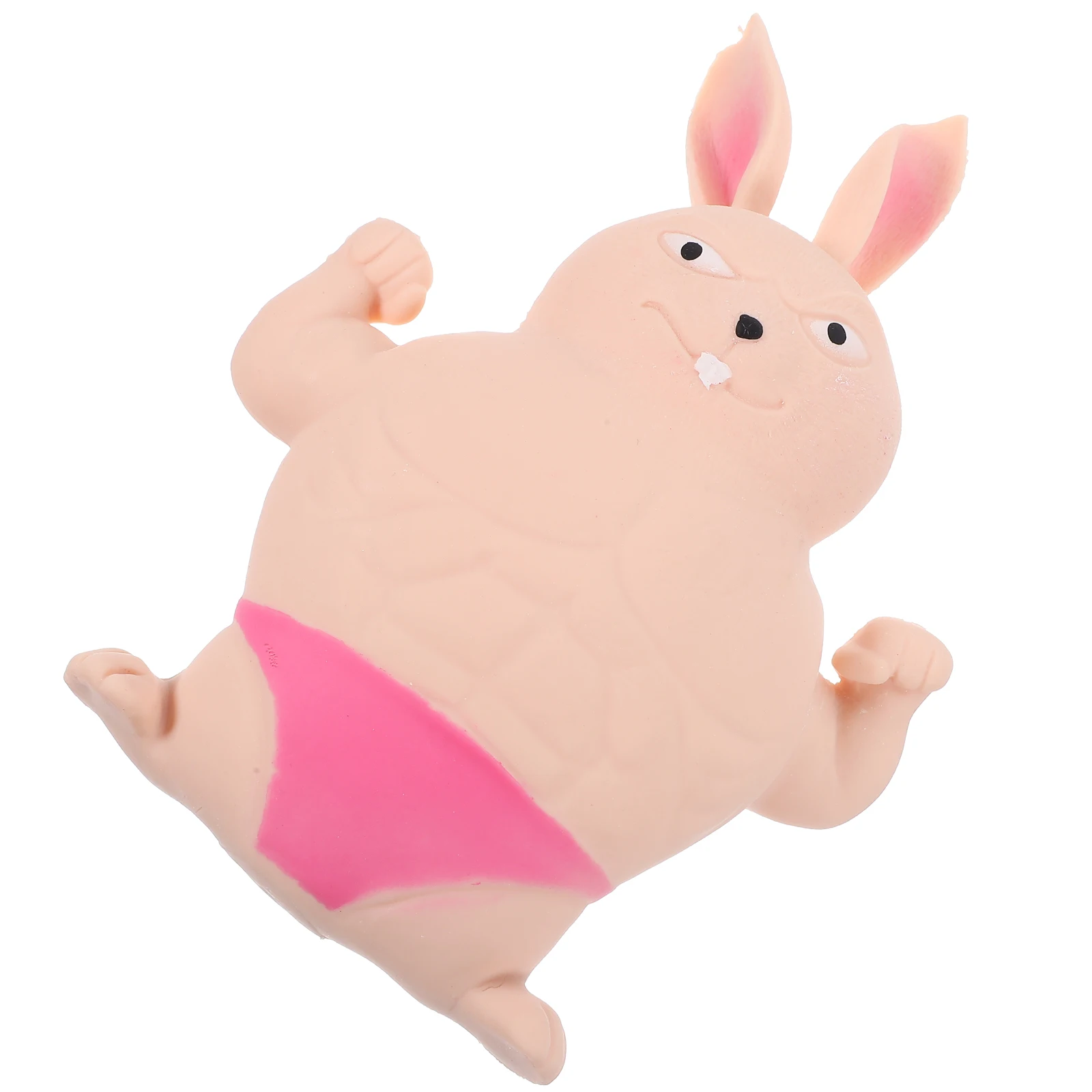 Muscle Rabbit Ornaments Squeeze Toys Statue Small Stress for Kids Fidget Tpr Animal Squeezing