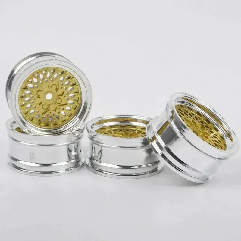 ชุดล้อแม็กซ์ RC 1/10 แบบแบน สำหรับรถดริฟท์ 4 ชิ้น พร้อมยางและดุมล้อ สำหรับรถ TAMIYA HSP HPI 94123/122