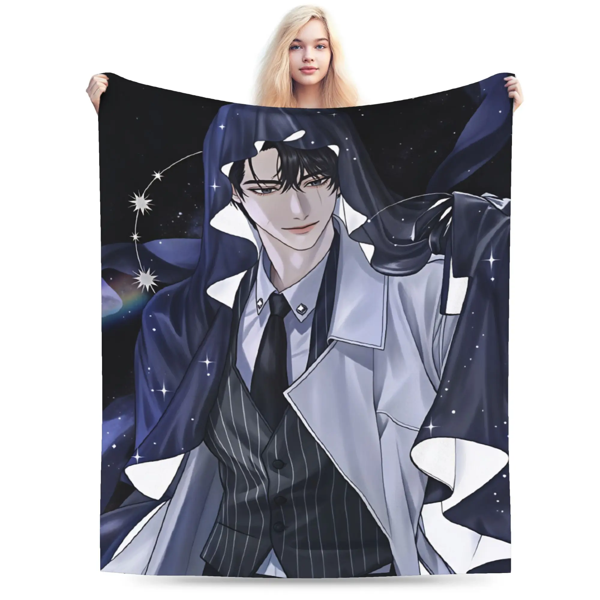Omniscient Readers Viewpoint Soft Comfy Blanket  Pattern Travel Car Throw Blanket Outdoor Flannel Bedspread Sofa Bed Cover