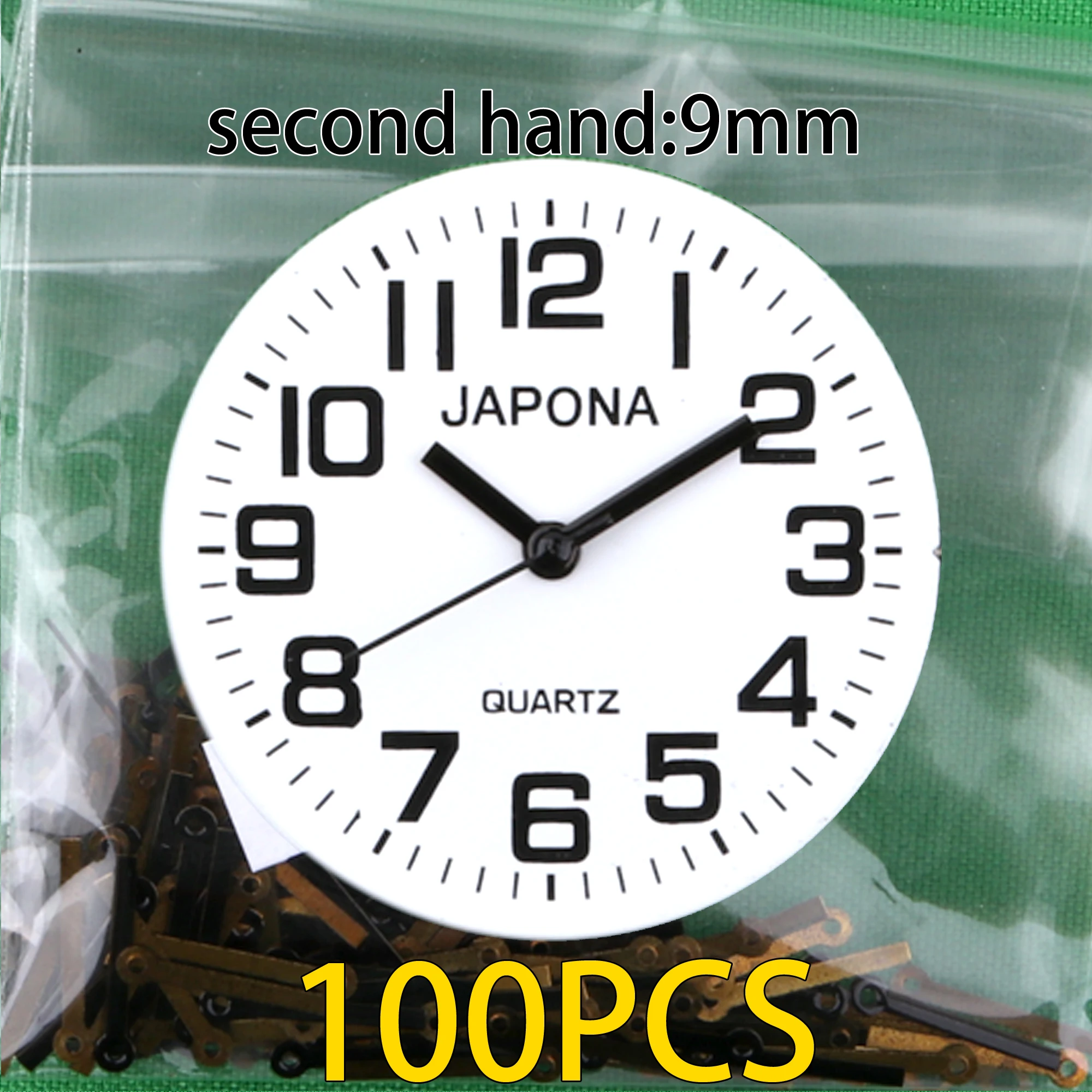 100pcs 9mm hands 2035 hands pc21 hands watch hands black Watch hand Watch delta pointer 2035 2115 2015 2305 2105 2005 pc21