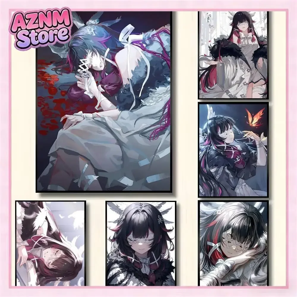 Game Characters Genshin Impact Columbina Posters High Quality Self-adhesive Wall Art Decorations Color Prints