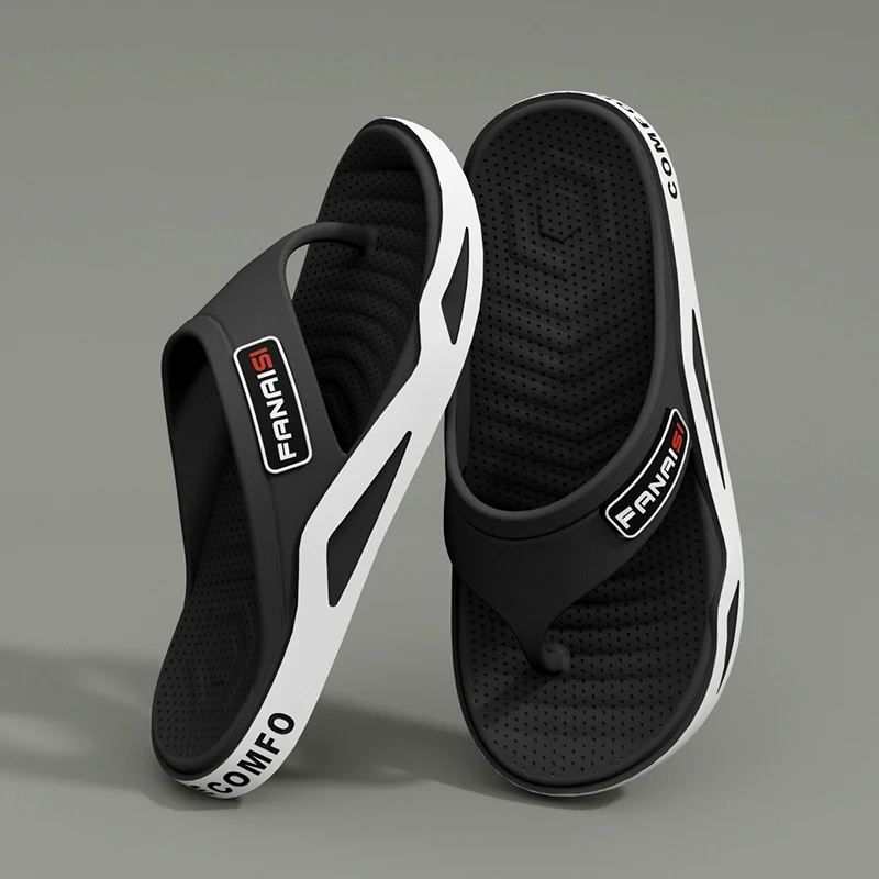 Sommermode Herren Hausschuhe Outdoor Sport Flip Flops Wandern Reisen Baden Park Freizeitkleidung, bequem atmungsaktiv rutschfest – Detail 7