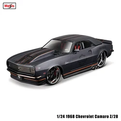 Maisto 1:24 Harley Davidson 1968 Chevrolet Camaro Z/28 die-cast precision Alloy car model classics collection gift