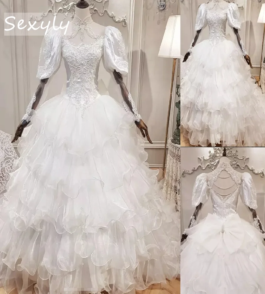 

Historical Renaissance Wedding Dress Victorian Tiered Ruffles Medieval Rococo Bride Dress 17th Century Gothic Bridal Customized