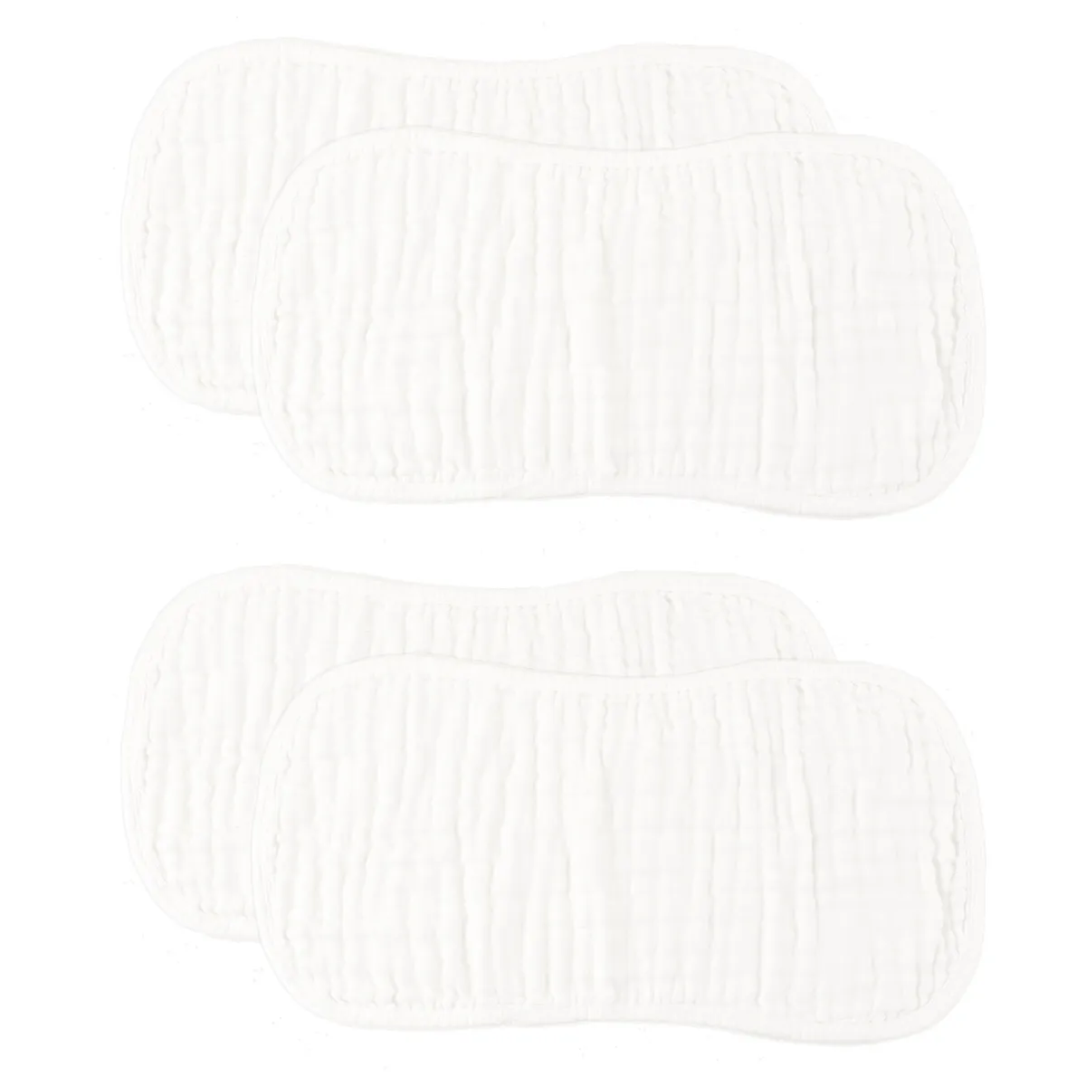 

Набор из 4 хлопковых подушечек-нагрудников для младенцев: быстро впитывают слюну, молоко, суп, удобные для кормления в дороге