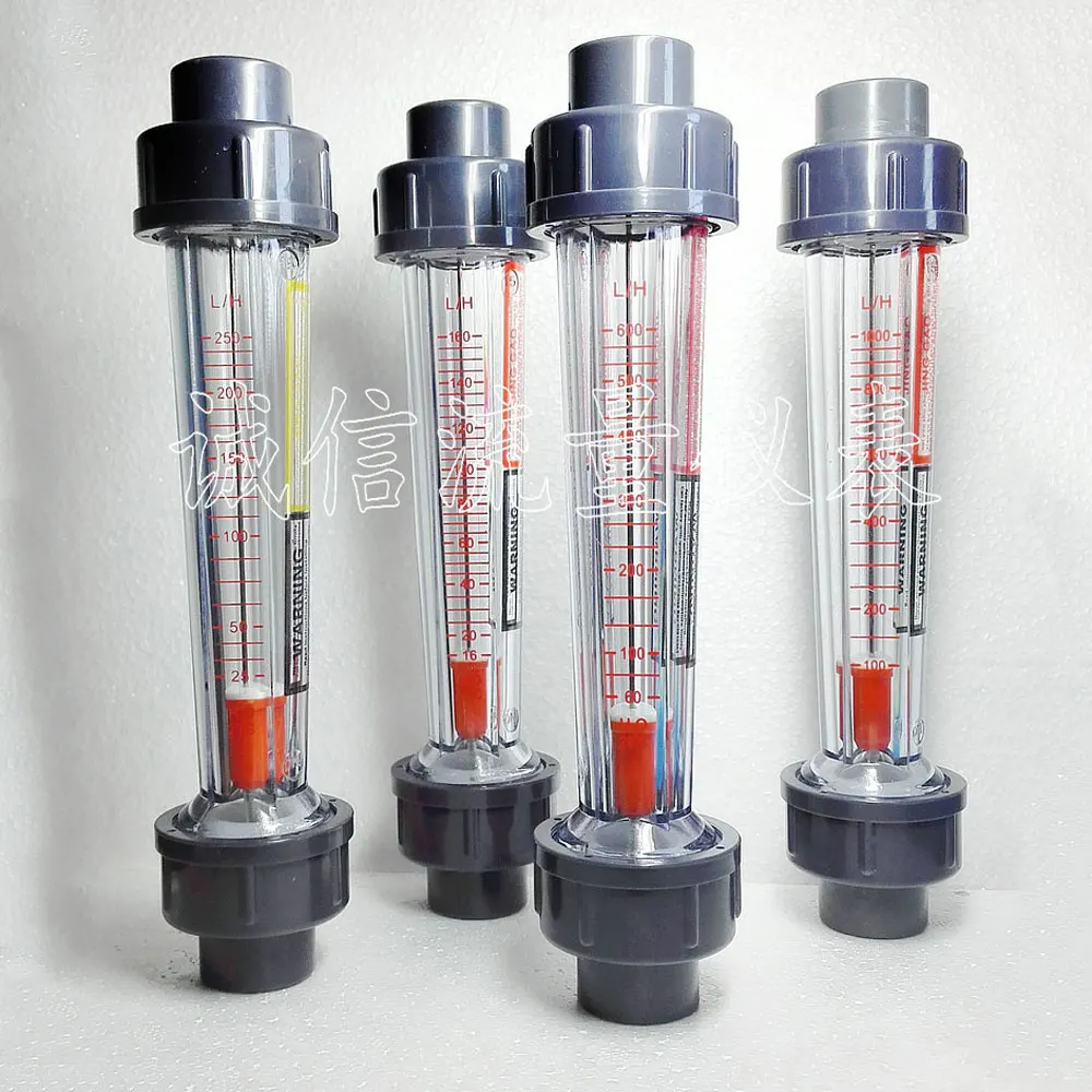 

50 60 100 160 250 400 600 800LPH LZS-15 Flow Meter Plastic Tube Liquid Water Rotameter Measuring