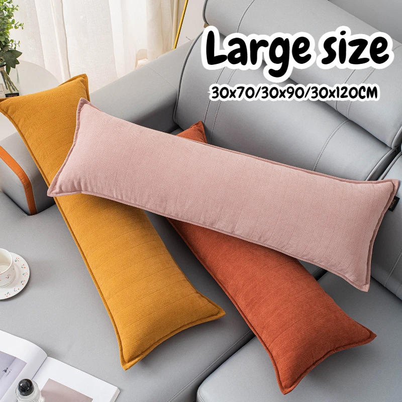 

30x70/30x90/30x120CM Rectangle Throw Pillow Cover Nordic Simple Waist Cushion Cover Decor Home Decorative Pillowcase Large Size