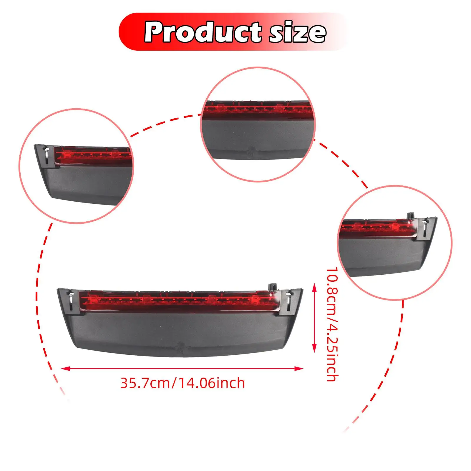 Derde remlicht 4GD945097 Lichtgewicht auto-accessoire achterverlichting direct