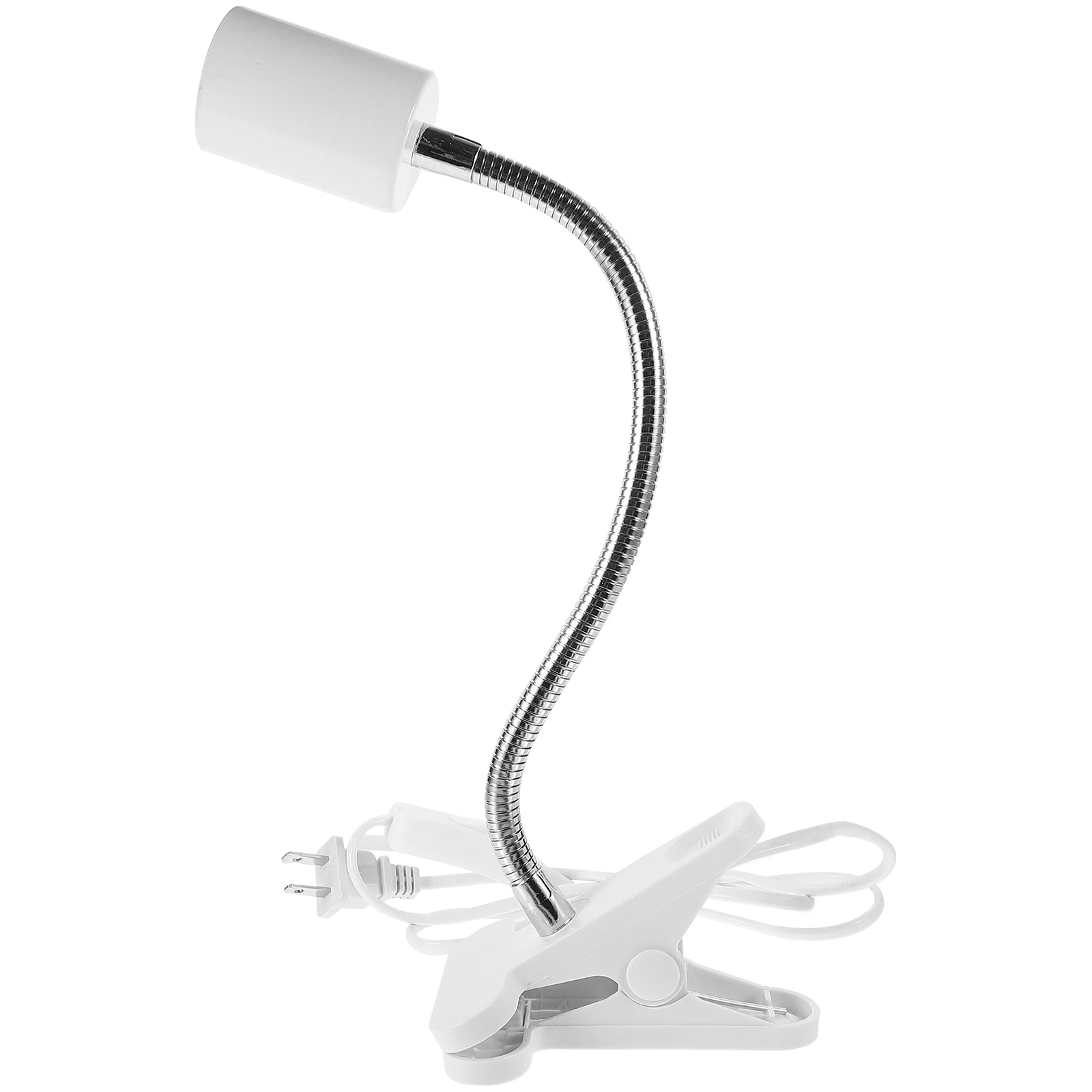 

Flexible Clamp Desk Lamp 360° Adjustable Clip Lamp Holder Us Plug Durable Bulb Socket For Bedroom Office Garden Grow Light Base
