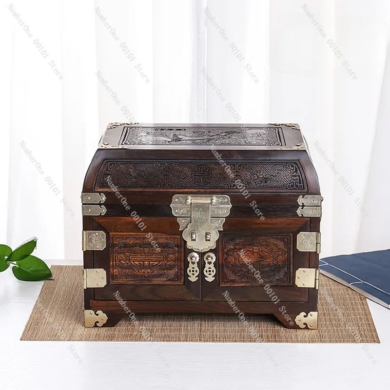 Chang 'e Flying to the Moon Jewelry Box, Redwood Jewelry Case with Elegant Design for Precious Collections