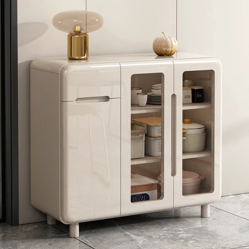 모던 거실 가구 사이드 보드, 크리덴자 뷔페 선반, 주방 섬 화이트 라운지 캐비닛, Vitrina 다이닝 풋 차이나 풀 