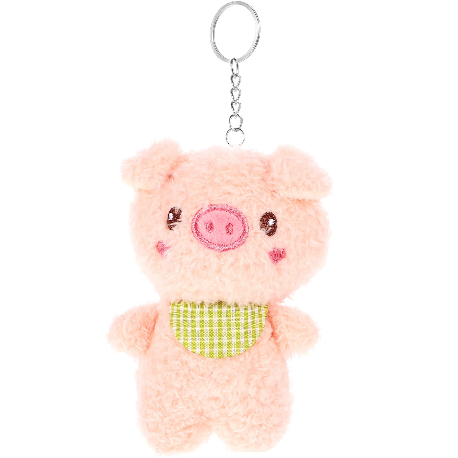 

Stuffed Pig Pendant Bag Hanging Decor Keychain Ring Fob Rings Ornaments Creative Luggage Backpack Portable Keyring Tiny