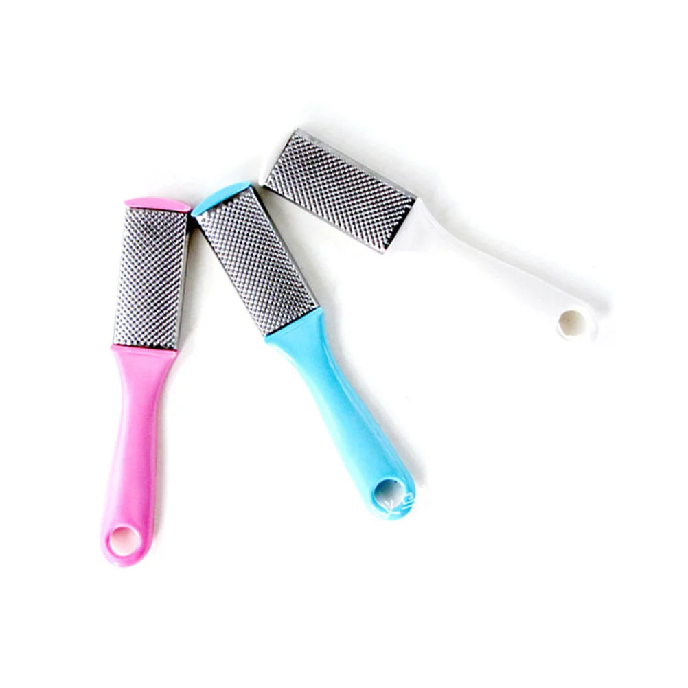 3 قطعة ملف مزدوج الوجهين المعادن باديكير عرموش لإزالة الجلد الميت متصدع الكعوب الرعاية أداة القدم أدوات باديكير مزدوجة الجانب القدم #1