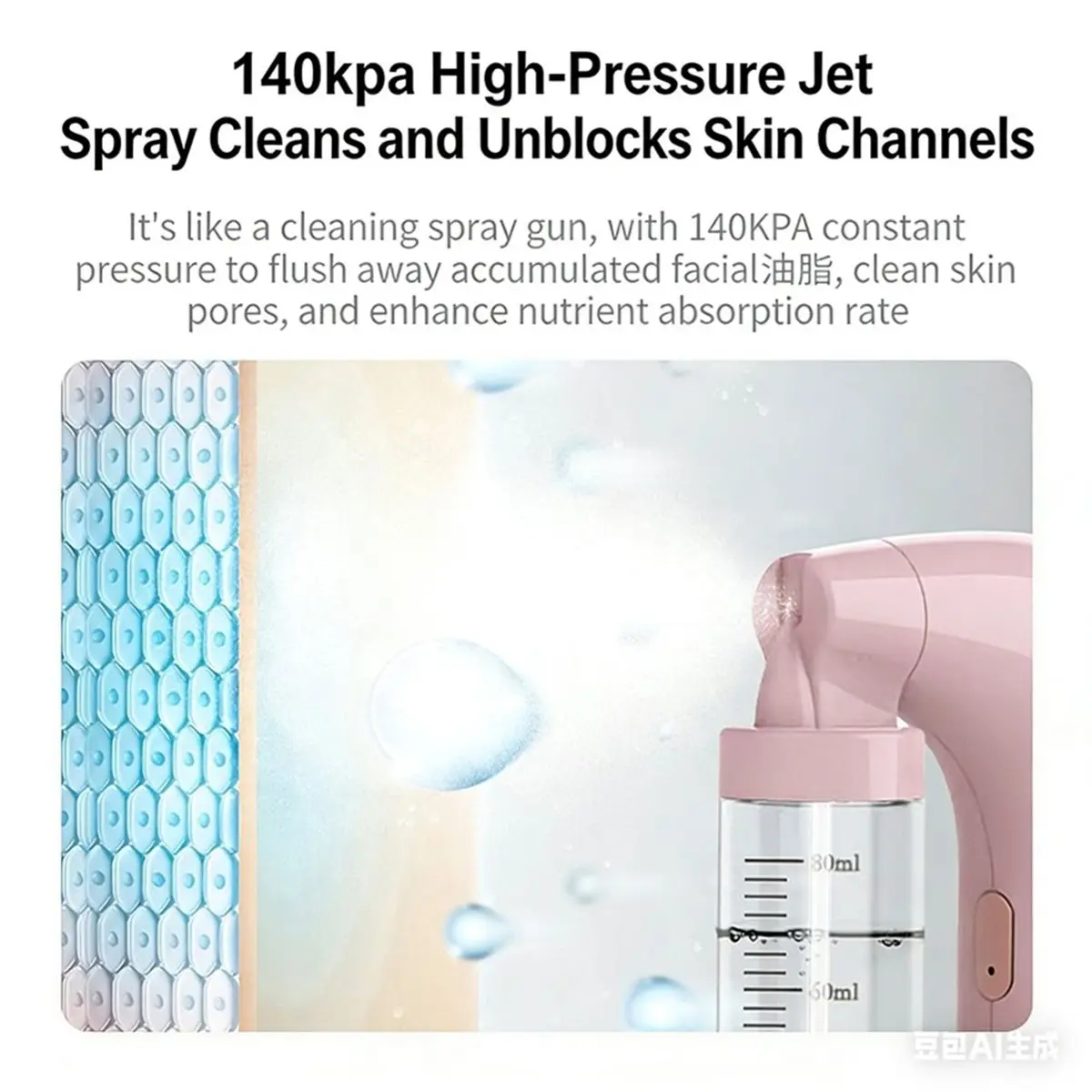 L70A Humidifier Nano-Water Light Atomizing Oxygen Infuser Deeply Hydrates Skin Layers Hydration Oil Control & Firming