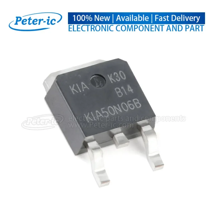 (5pcs)KIA50N06BD KIA50N06 KIA50N06B TO-252-2 60V 50A 12.5mohm 10V,30A 88W 4V 250uA 1PCSNChannel MOSFETs Available Peter-ic