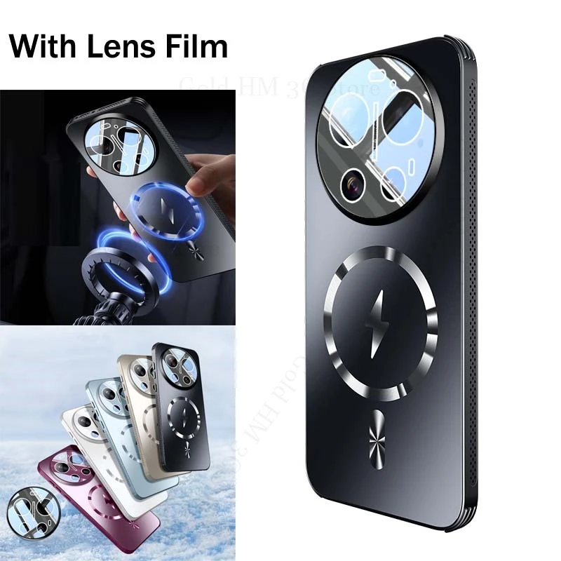 

For Xiaomi 17 Ultra Heat Dissipation Magnetic Cooling Case For XIAOMI 17 Pro Max 15 Ultra 15S Pro Lens Protect For Magsafe Cover