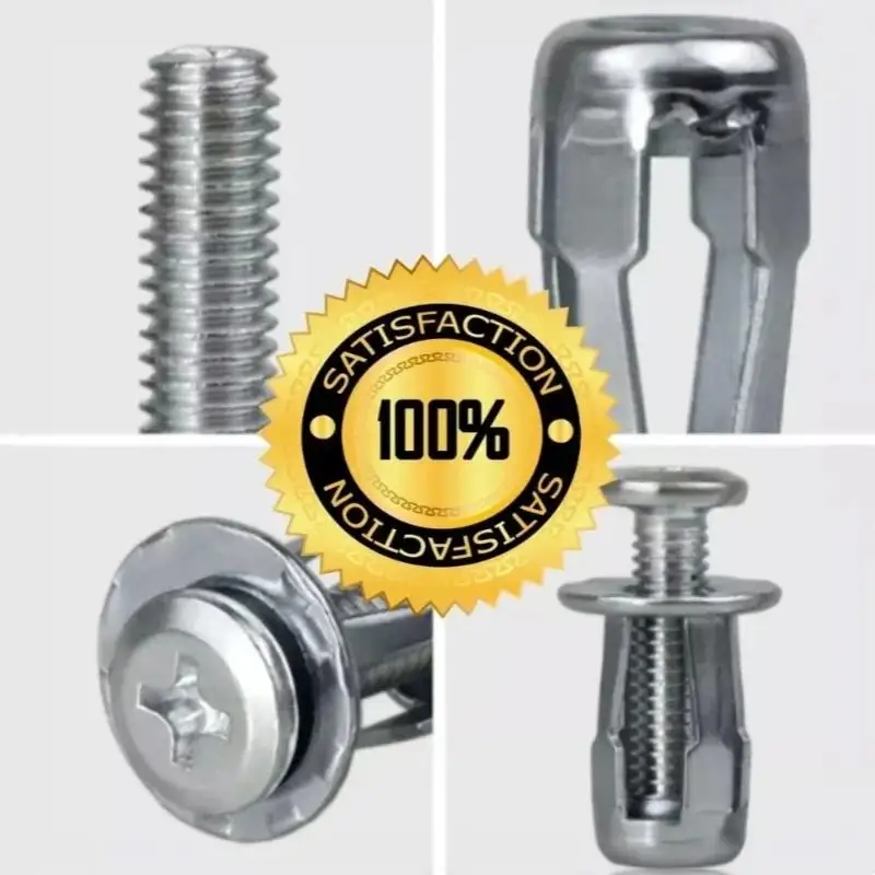 Galvanized Flower Expansion Nuts 40Pcs Rust Proof Corrosion Resistant Fasteners for Sheet Metal Automotive Modification