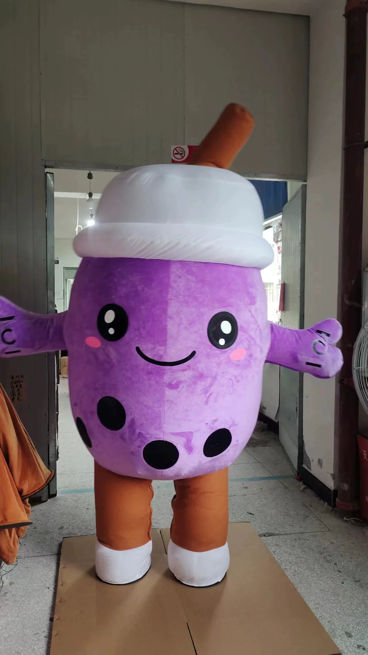 

2m/2.6m Inflatable Milk Tea Costume Mascot Parade Adult Character Cosplay Animal Birthday Halloween Party Event No Battery