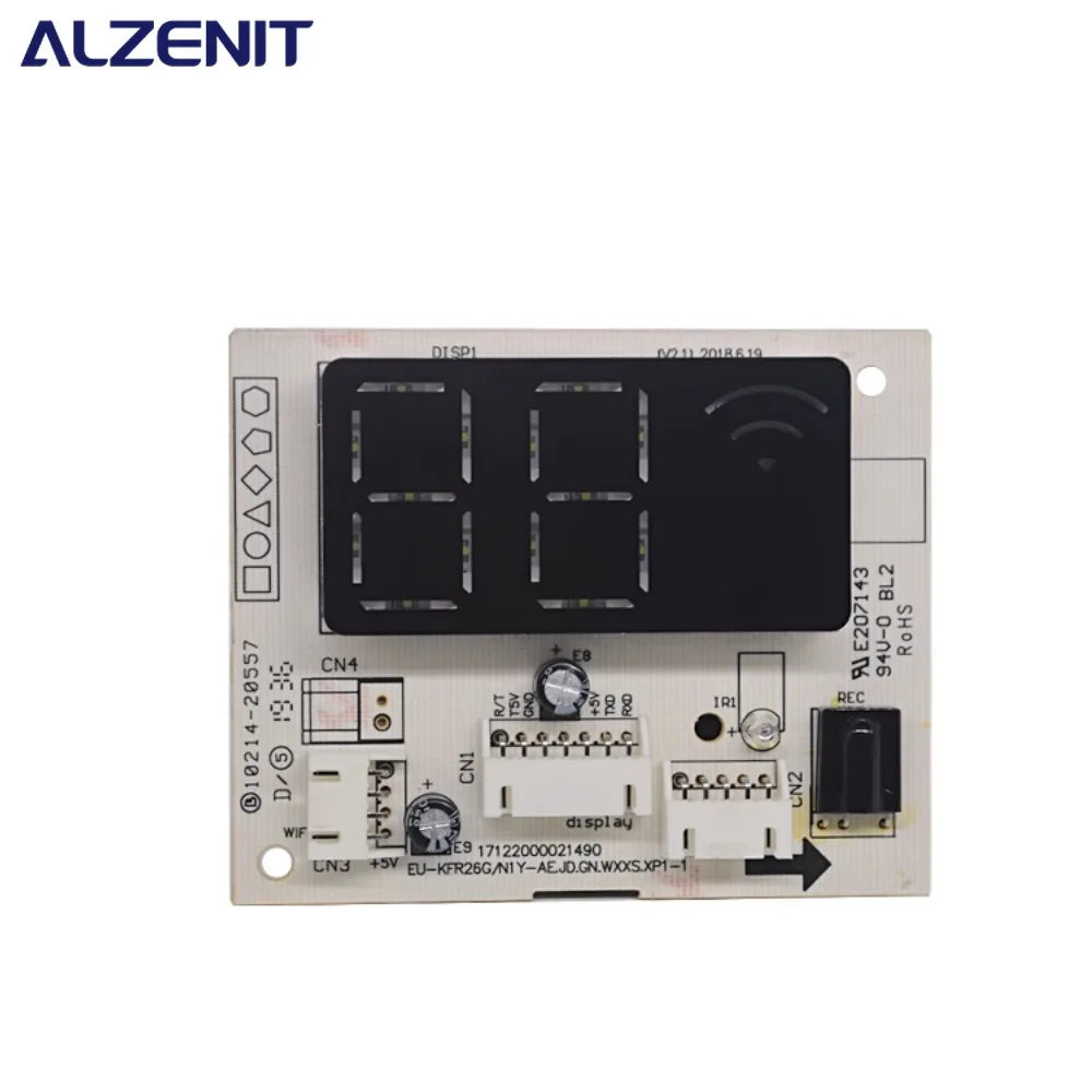 Used Receiving Board 17122000021490 For Midea Air Conditioner EU-KFR26G/N1Y-AEJD.GN.WXXS.XP1-1 Display PCB Conditioning Parts