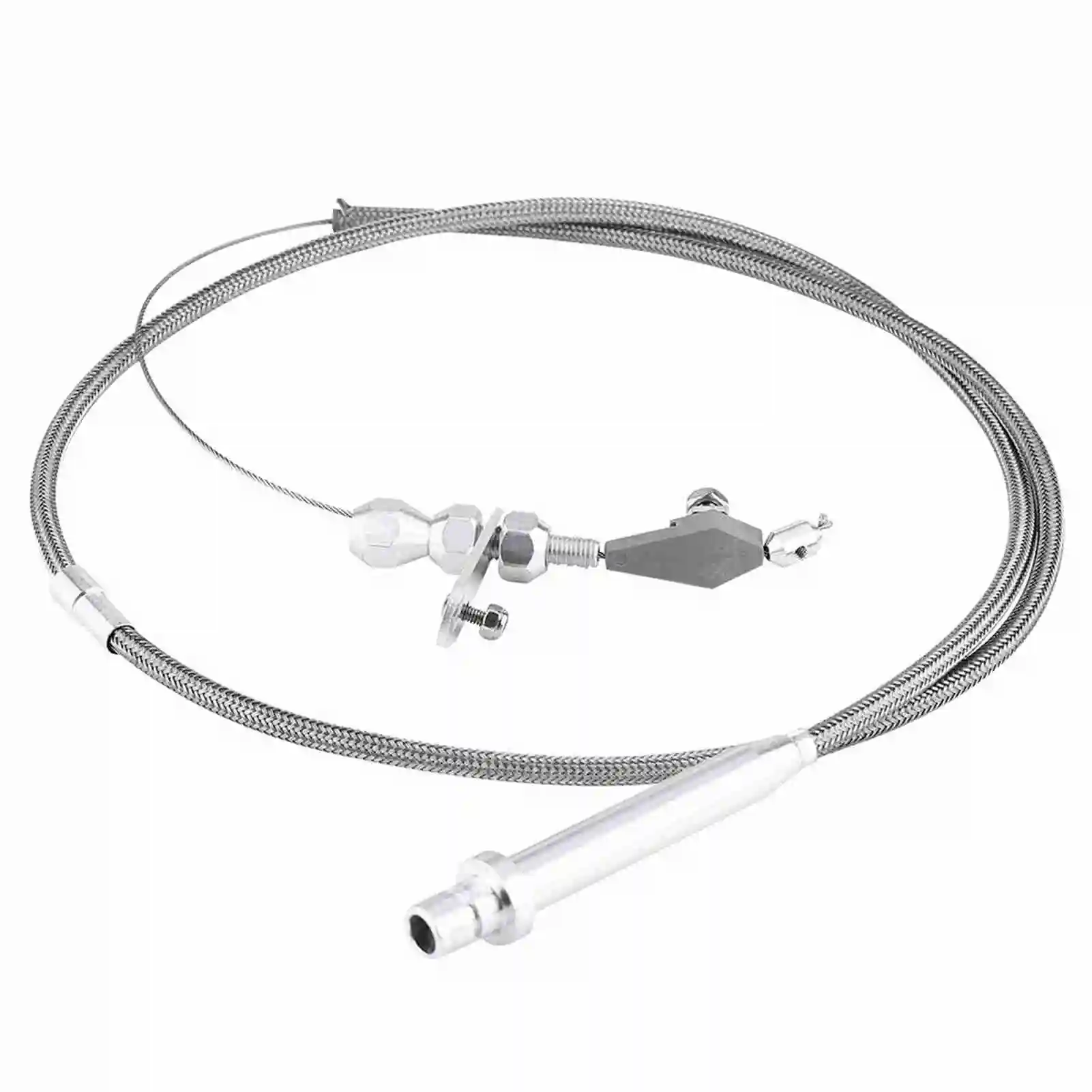 

Down Cable For TH350 Stainless Steel Braided Down Cable Detent Kickdown Stainless Down Cable
