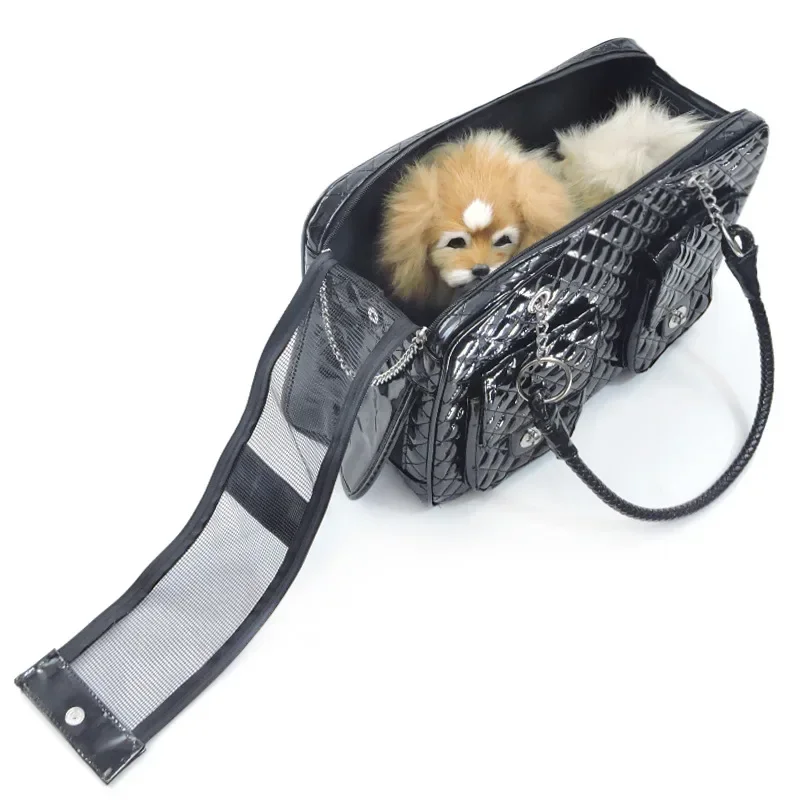 Dog Carrier Bag for Small Dogs Portable Leather Carriers Transport Travel Cat Sling Pet Accessories Outdoor Rabbit Backpack Bags