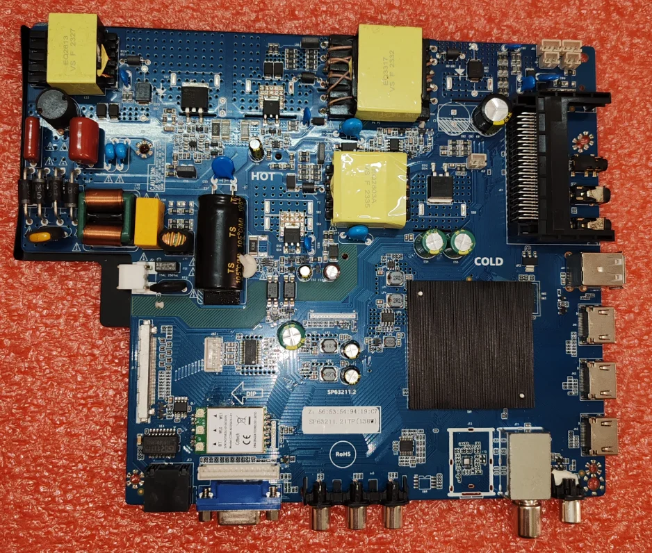 

SP63211.21S 138W SP63211.2 4K network WiFi TV motherboard, tested well, physical photo for 138w