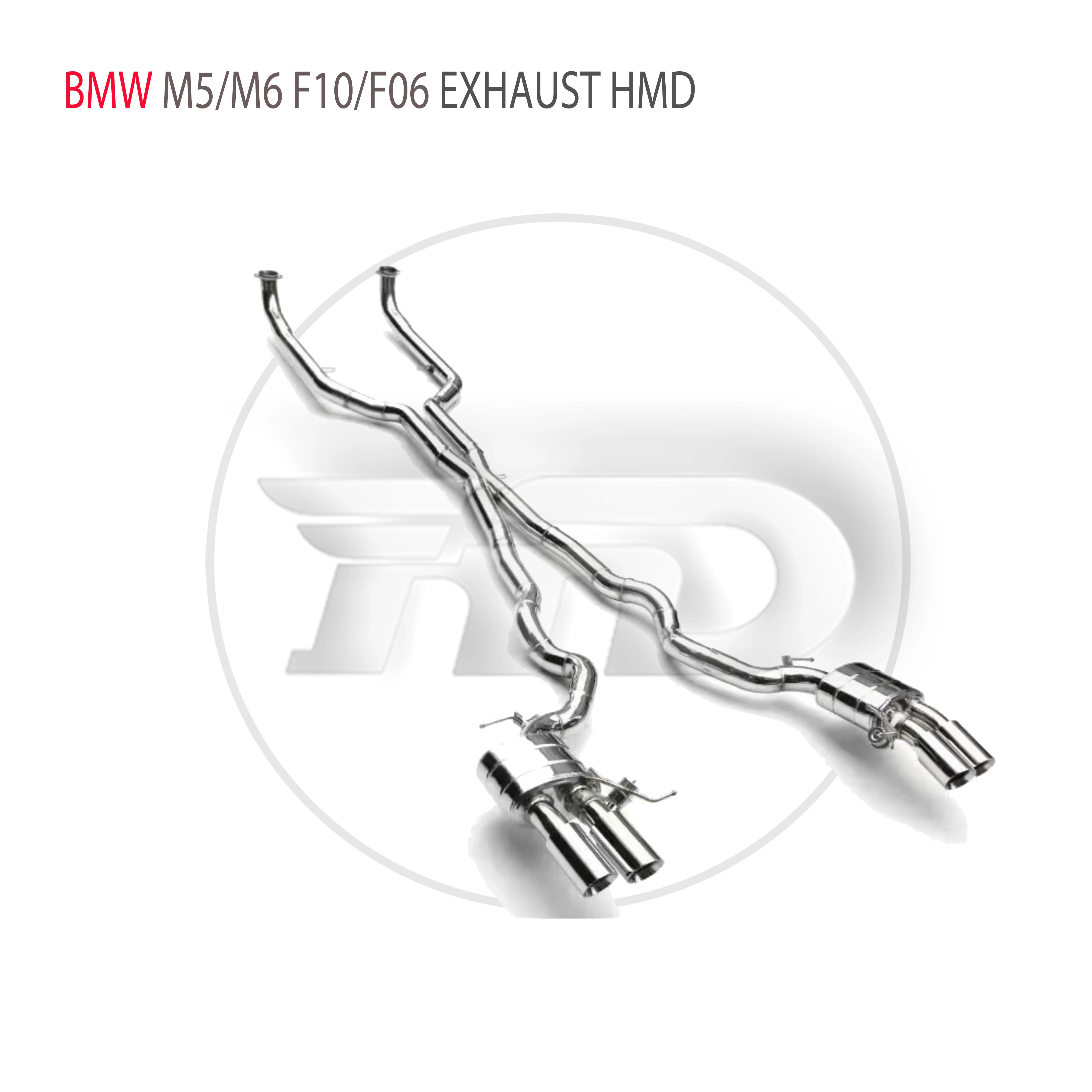 HMD Stainless Steel Exhaust System Performance Catback For BMW M5 M6 F10 F06 Auto Modification Electronic Valve Muffler