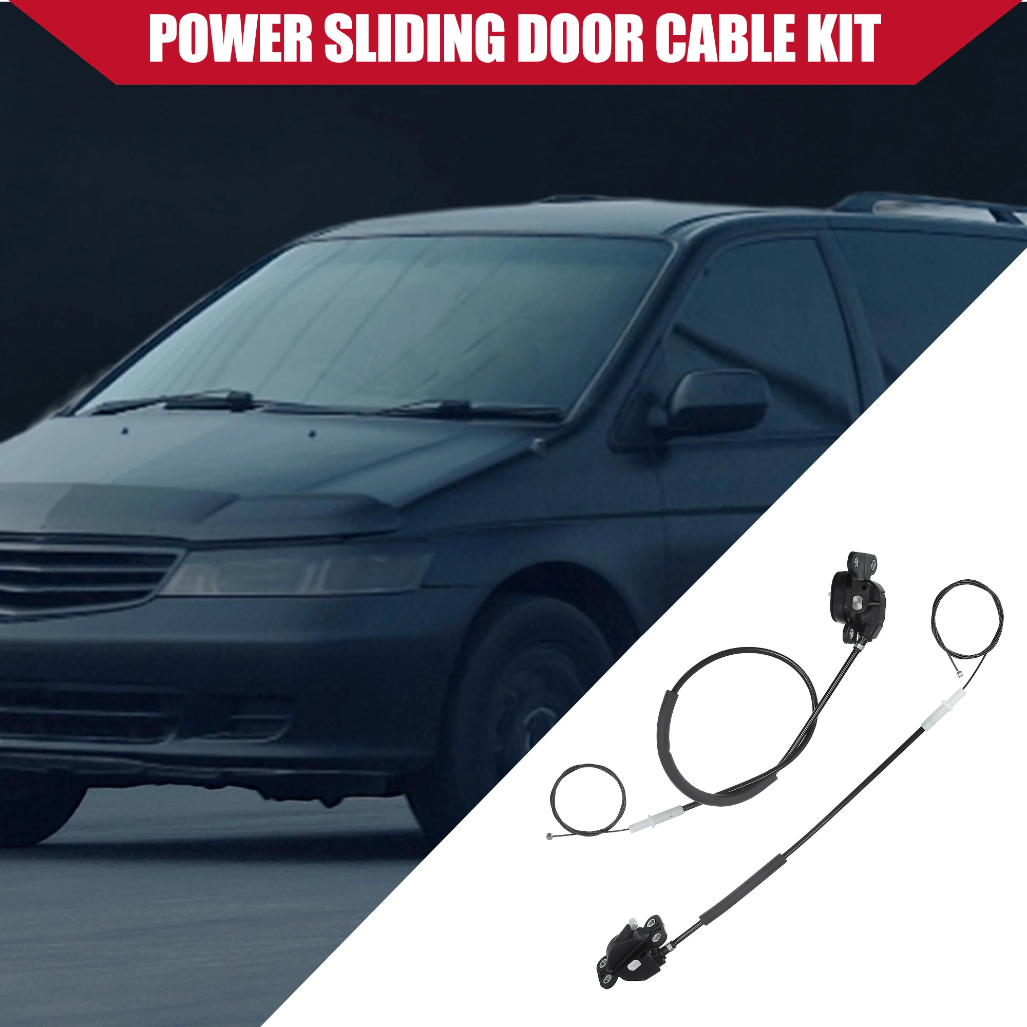 X Autohaux 1 Set Left Power Sliding Door Cable for Honda Odyssey 2005 2006 2007 2008 2009 2010 Auto Part Accessoris