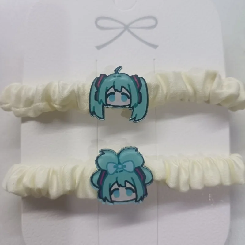 

Hatsune Miku's creative cute cartoon headband simple kawaii anime Miku peripheral girly heart small rubber band hair accessories
