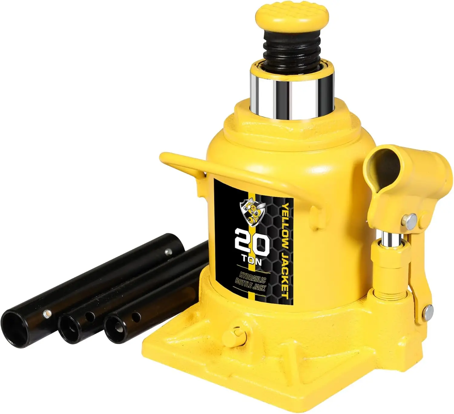 

20 Ton Low Profile Hydraulic Bottle Jack, 40,000 LBs Capacity for Heavy-Duty Lifting