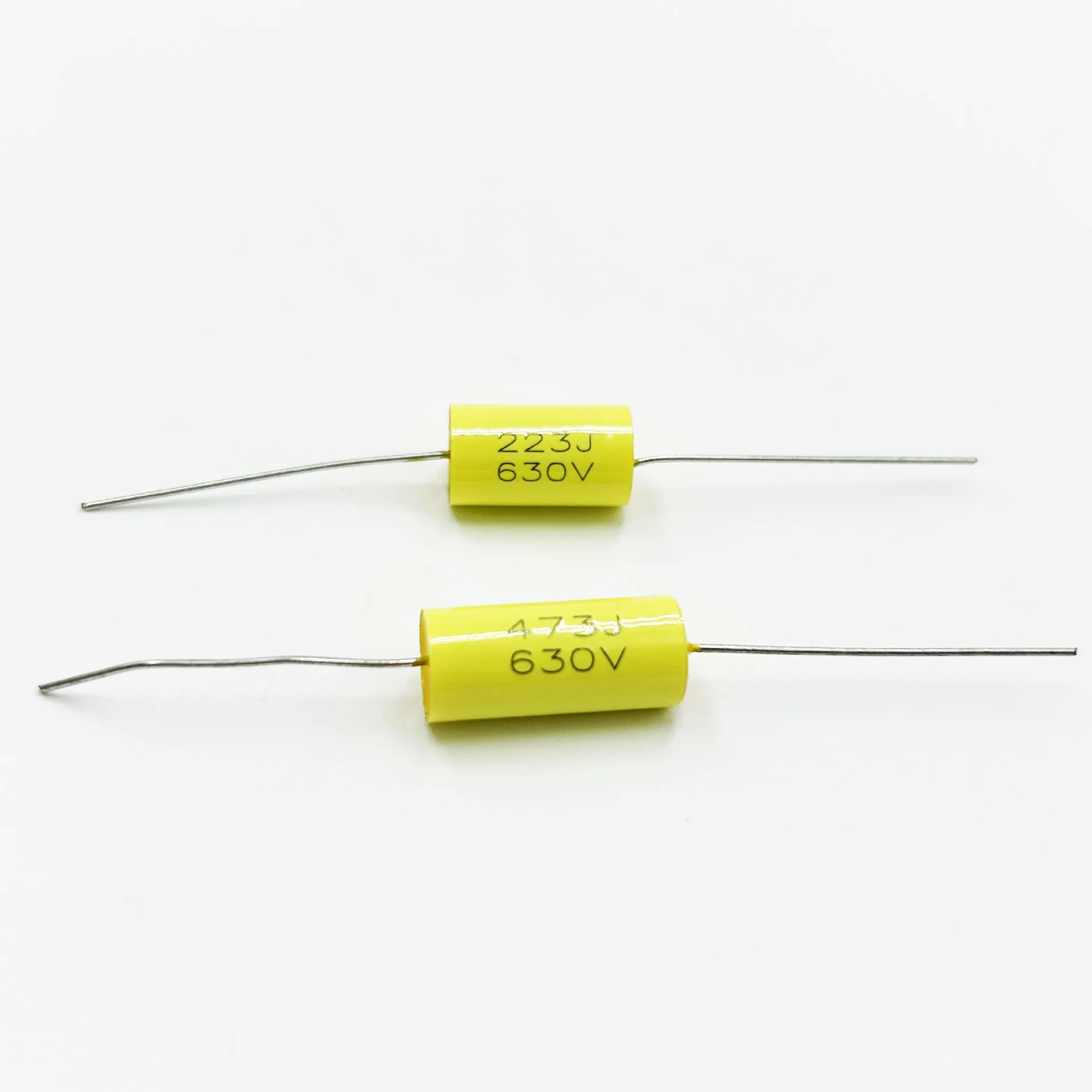 Guitar Axial CBB Film Capacitor 473J 630V / 223J 630V Metallized Polypropylene Film Capacitor Cylindrical