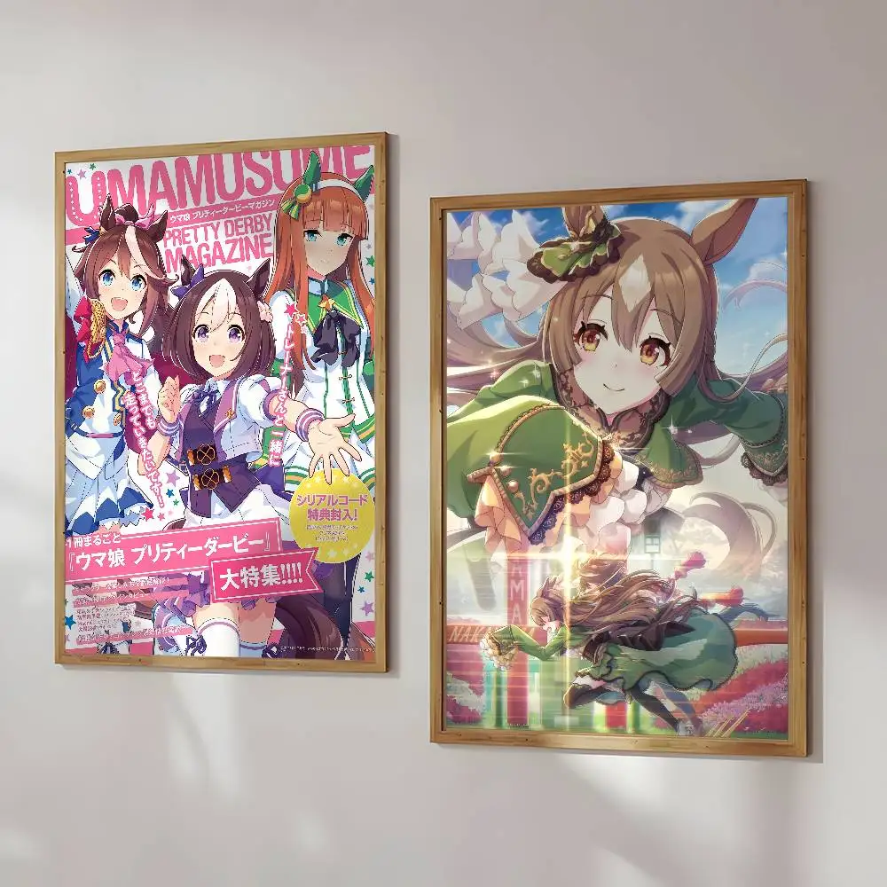 لعبة أنيمي U-Uma Musume Pretty DerbyS ملصق جدار الفن طباعة الفن مناسبة لغرفة المعيشة غرفة نوم بار صالون هدية تزيين المنزل