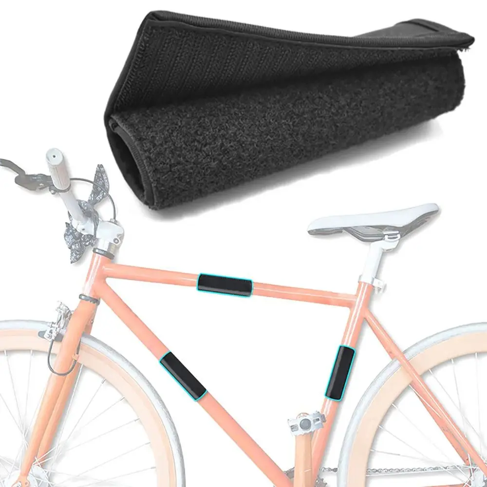 3PCS/Set Black Bike Frame Protective Cover Scratch Resistant Dustproof Cycle Protective Pad Easy To Clean Stable