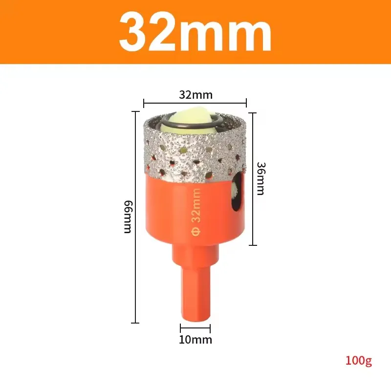 1 Pc 18-68 Mm Diamantgesoldeerde Kern Droge Boor Voor Porseleinen Tegels Marmer Glas Graniet Gat cup Saw Cutter Accessoires Snijden