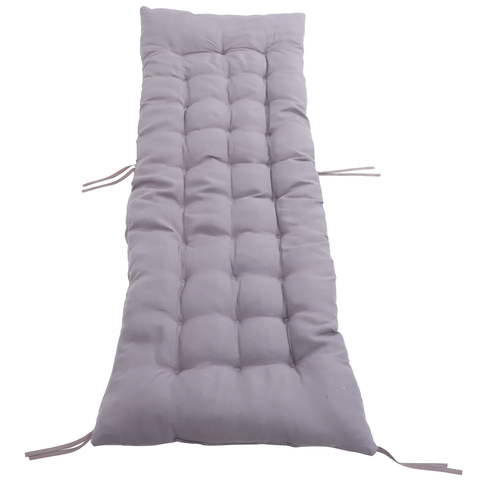 

1pc Thick Waterproof Bench Outdoor Chair Cushion Garden Recliner Seat Pad Elastic Cover Pearl Cotton Cushion For