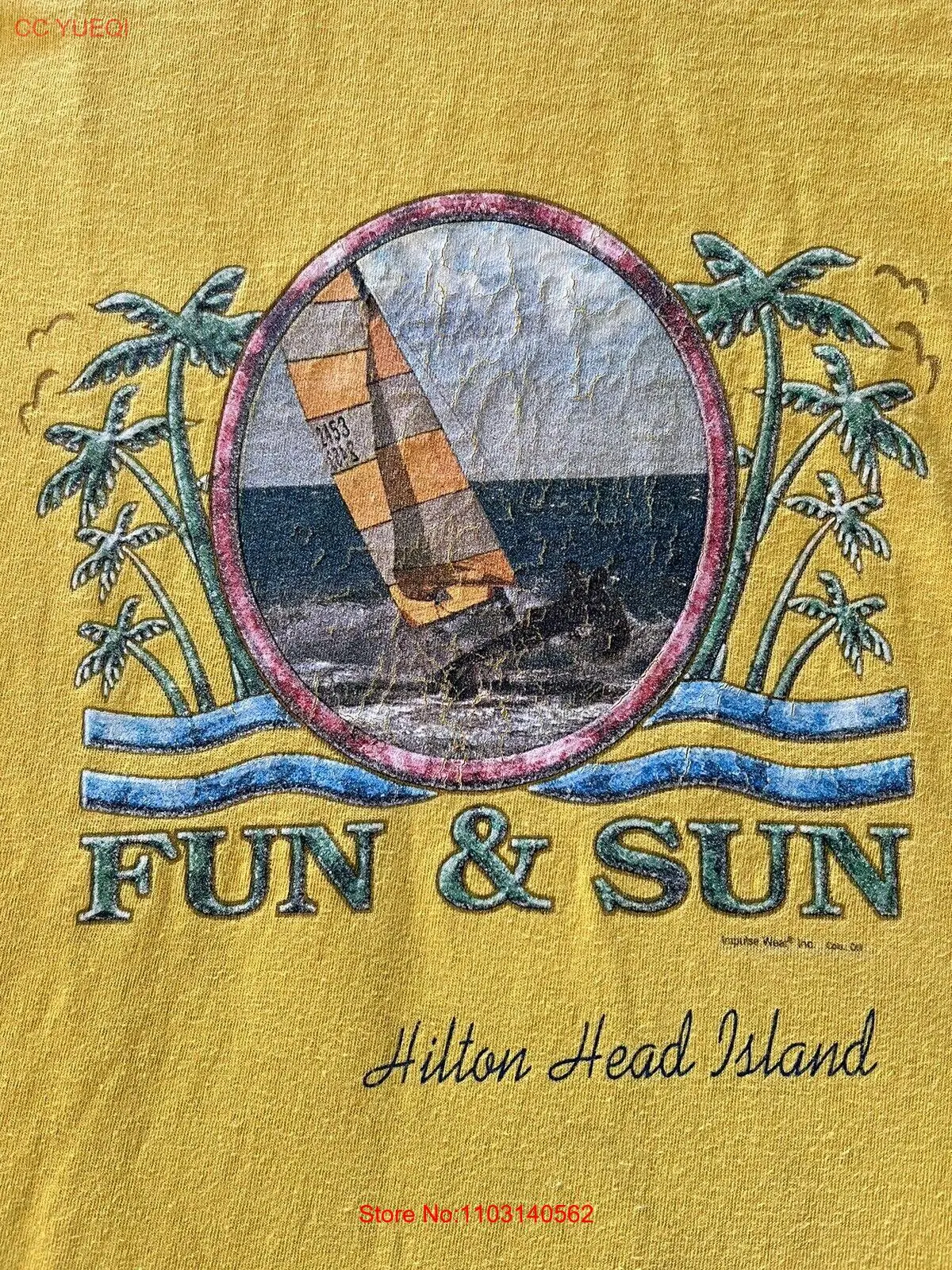 Hilton Head Island Fun & Sun Impulse Wear Travel Graphic T Shirt Size XL