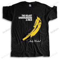 Men crew neck tshirt cotton brand tee-shirt black The Velvet Underground t shirt male summer loose style cool teeshirt plus size