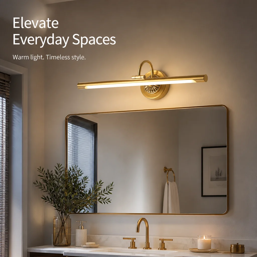 Bath Mirrors Bathroom Vanity Waterproof LED Light Mirror Lamp for Makeup Mirrors with Lights LED Mirror Light Wall Sconces