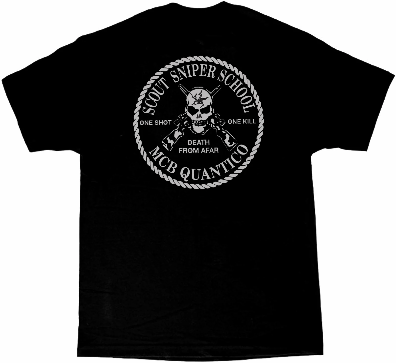 Marine Corps Scout Sniper School Quantico, VA 1 T-Shirt. Summer Cotton Short Sleeve O-Neck Mens T Shirt New S-3XL