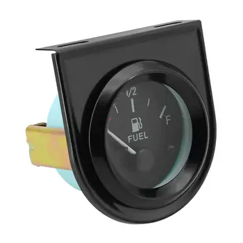 12V 52mm 通用型汽車燃油表 油位表 高靈敏度 白色LED燈 黑色邊框 汽車儀表 240-33歐姆 10 最佳銷售 52毫米軌距 - №8
