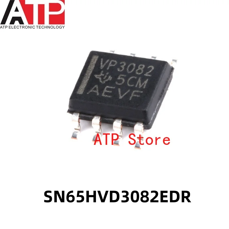 10PCS SN65HVD3082EDR SOP-8 VP3082 SN65HVD3082 Driver Chip IC Integrated Circuit Brand New Original