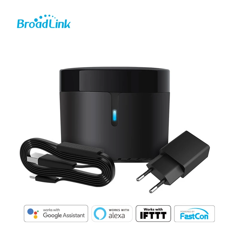 Telecomando a infrarossi universale BroadLink RM4 mini WI-Fi Smart con sensore di temperatura e umidità HTS2, supporto Google Home, Alexa, IFTTT