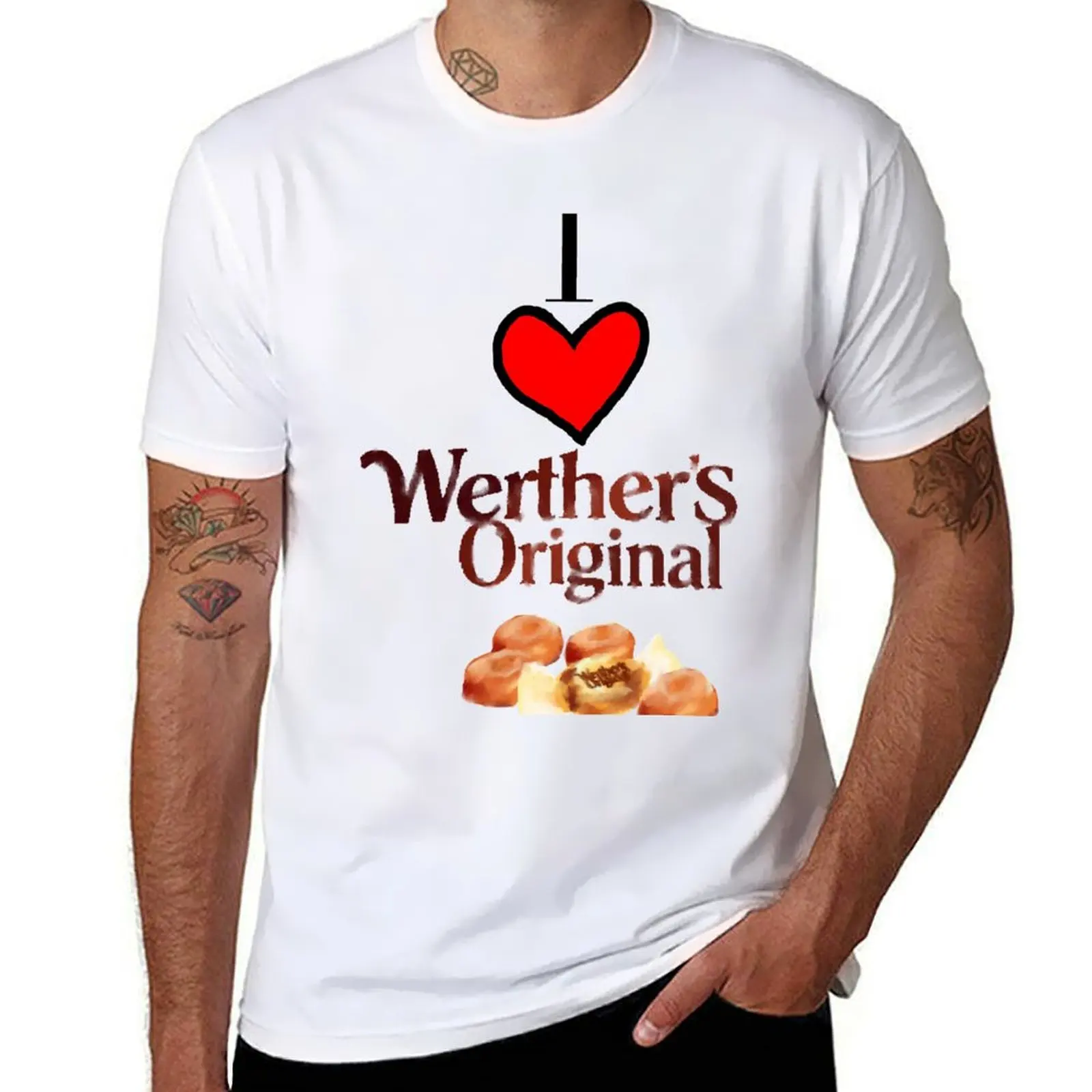 Camiseta humor camisas pintura hombre amor paquete camisa divertida original camisas oscuras para t algodón t diseñador I hombre werther's