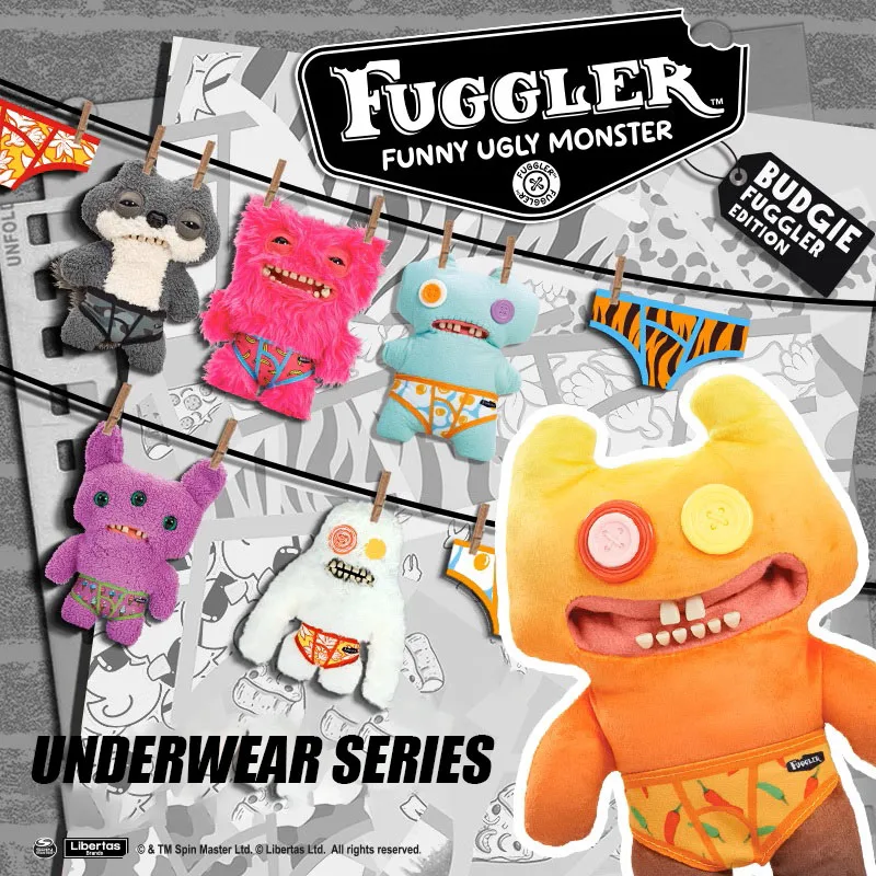 

Original Fuggler Funny Ugly Teeth Monster Plush Toys Cute Cartoon Budgie Fugglers Wide Eyed Weirdo Annoyed Rabbit Plush Dolls